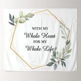 Lofaris Personalized With My Whole Heart For Life Backdrop